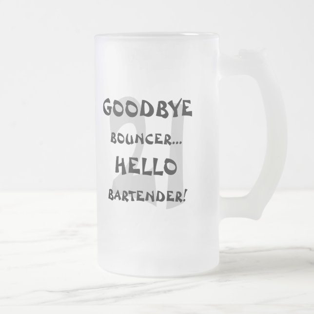 GoodBye utkastare… hejBartender! Frostat Ölglas (Höger)