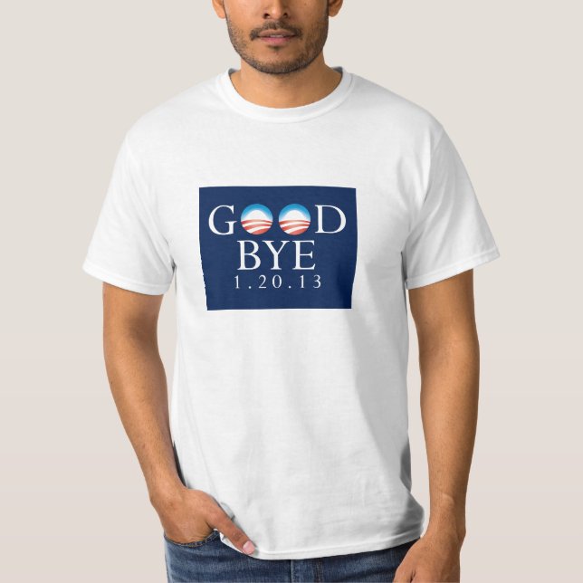 Goodbye värderar Obama T-tröja Tee (Framsida)