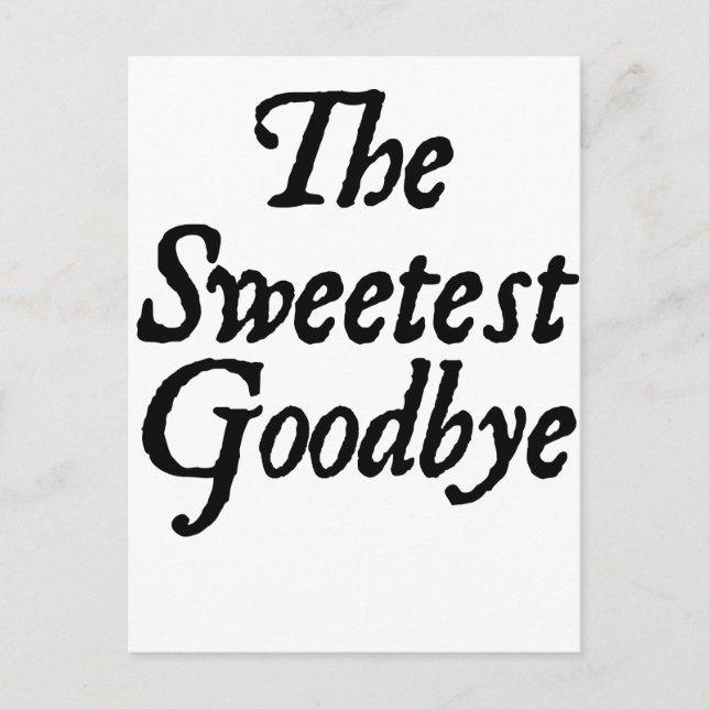 goodbye vykort (Framsida)