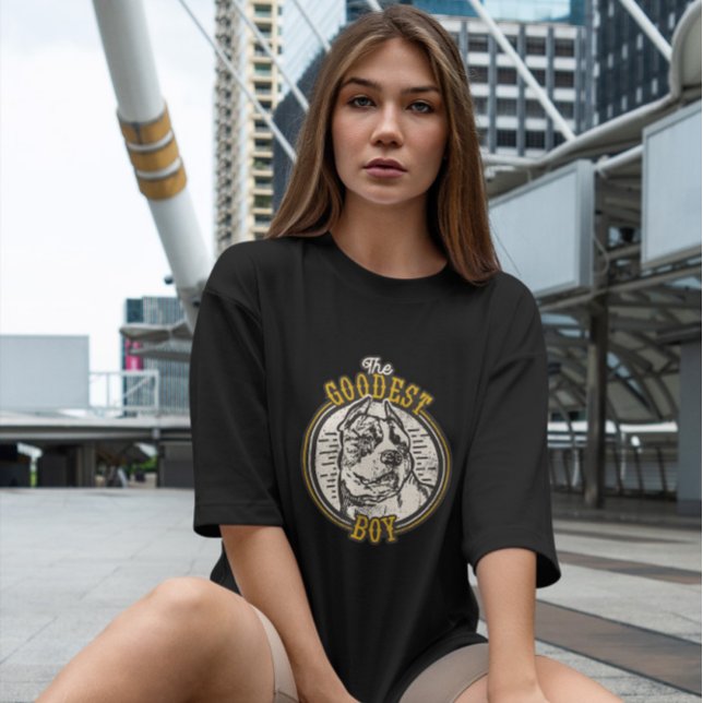 Goodest Boy Pitbull T Shirt (Skapare uppladdad)