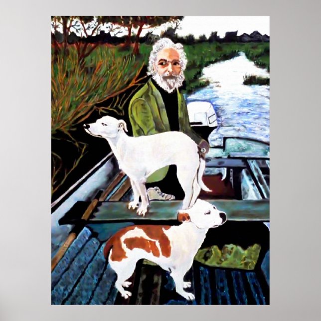 Goodgrabas Hundar Painting Artwork for Wall Art Pr Poster (Framsidan)