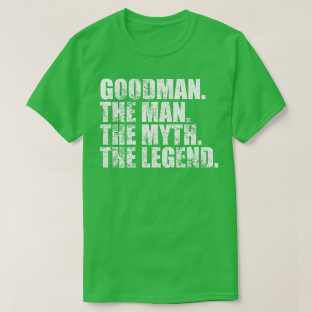 GoodmanGoodman Family namn Goodman efternamn Goodm T Shirt (Design framsida)