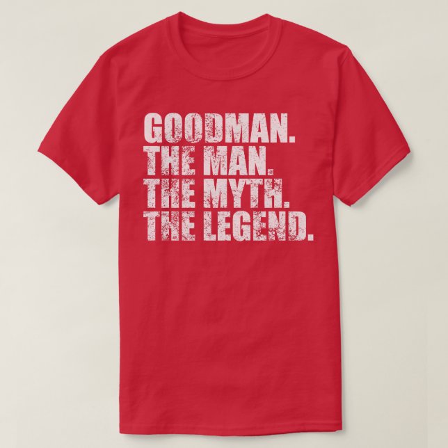 GoodmanGoodman Family namn Goodman efternamn Goodm T Shirt (Design framsida)