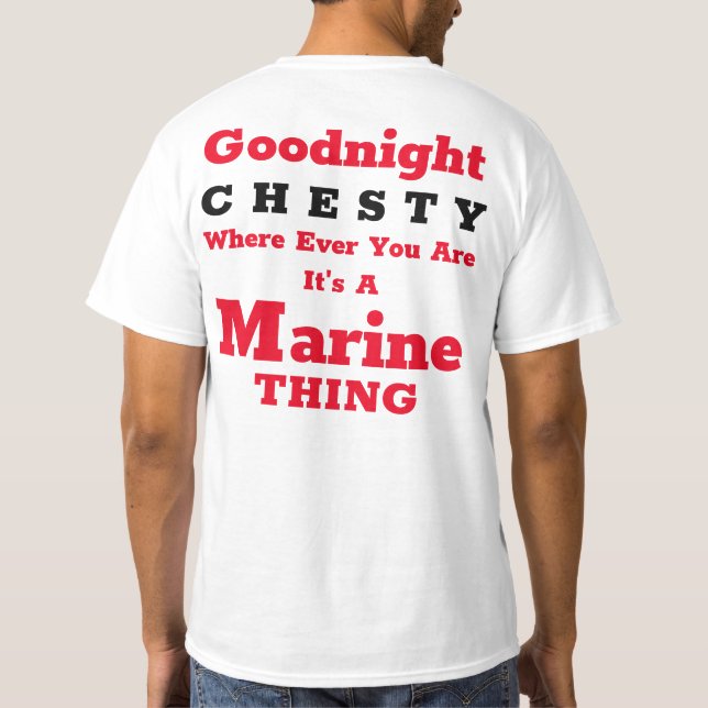 Goodnight CHESTY T Shirt (Baksida)