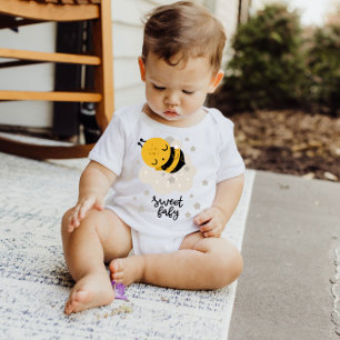 Goodnight honey Bee Gult Stars Baby Bodykostym T Shirt