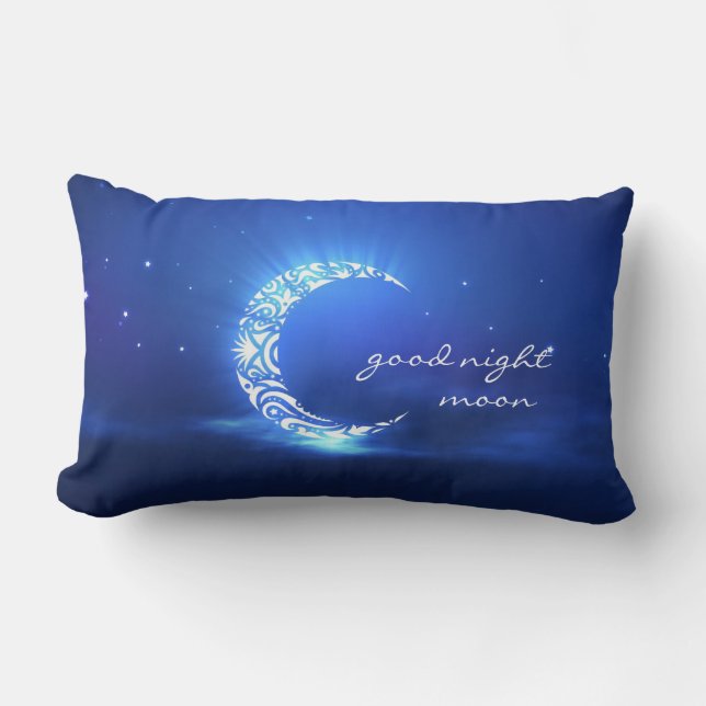 Goodnight kudder den måne- & stjärnabarns lumbarkudde (Framsida)