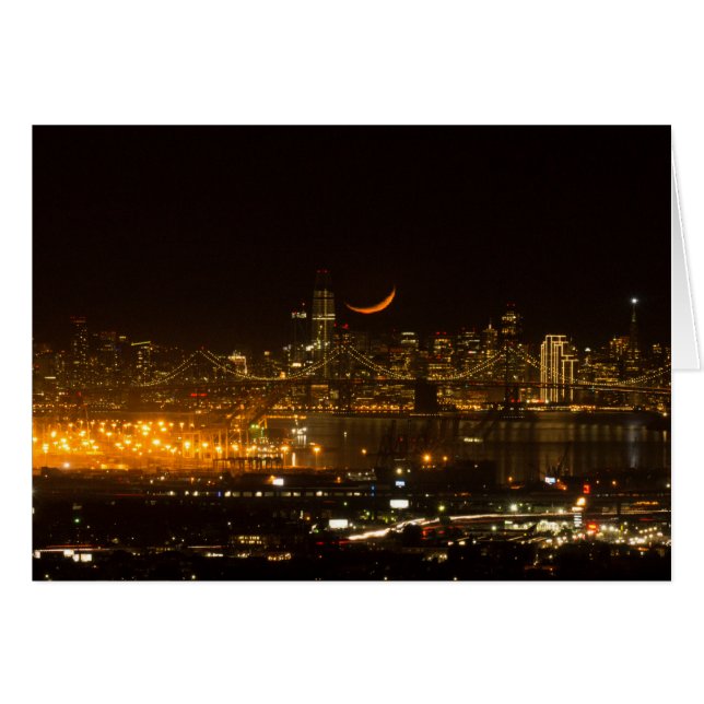 Goodnight Måne Hälsningskort (Framsidan Horizontal)