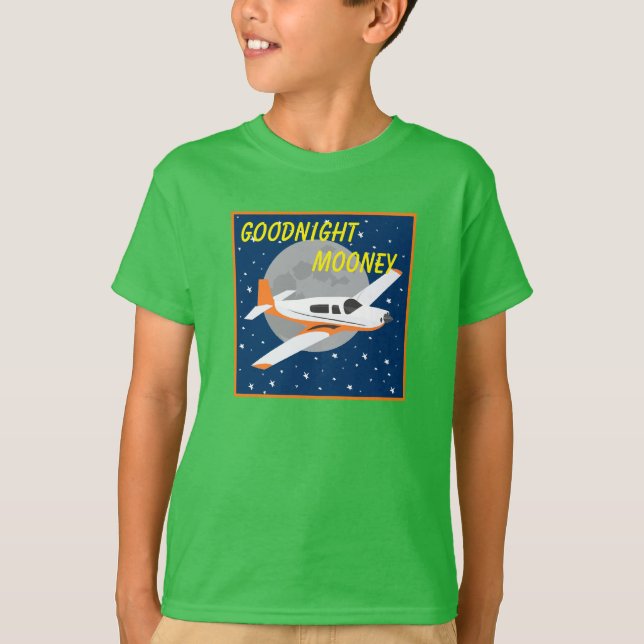 Goodnight Mooney flygplansskjorta T Shirt (Framsida)