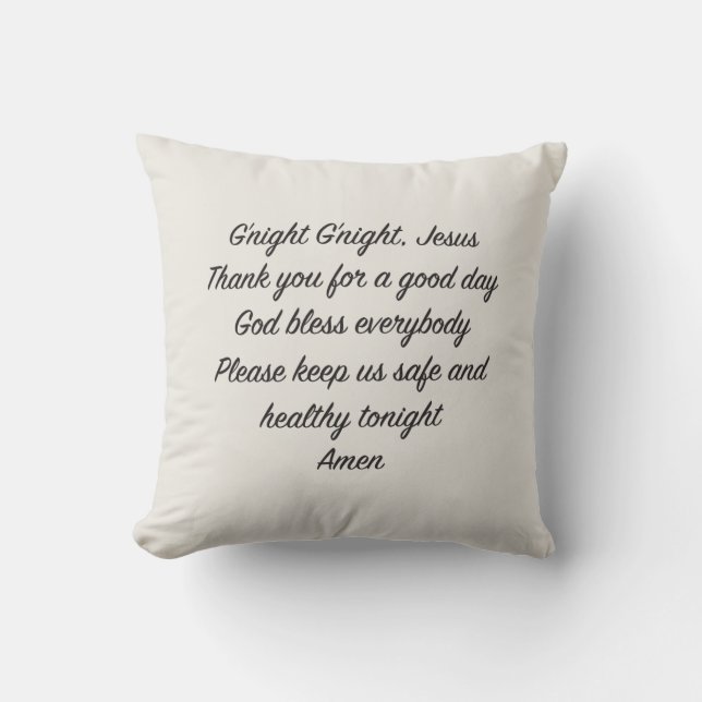 Goodnight Prayer Dekorativ kudde (Framsida)
