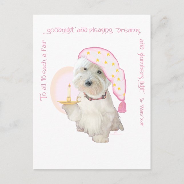 Goodnight Rosa Vykort (Framsida)