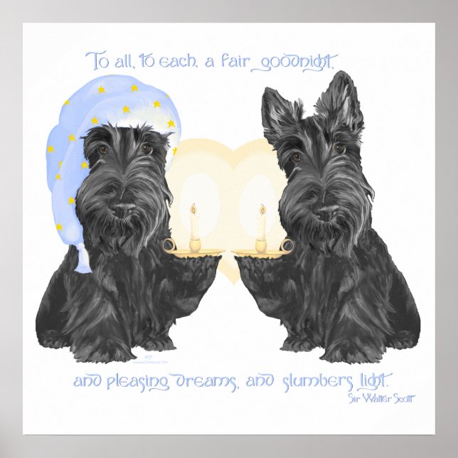 Goodnight Scotties Poster (Framsidan)