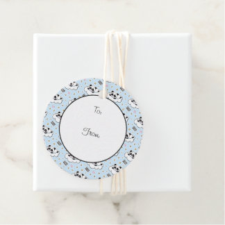 Goodnight Sleeping Panda Bear Gåvor Etiketter