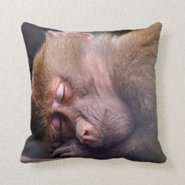 Goodnight Sömnig Monkey Animal Dekorativ kudde