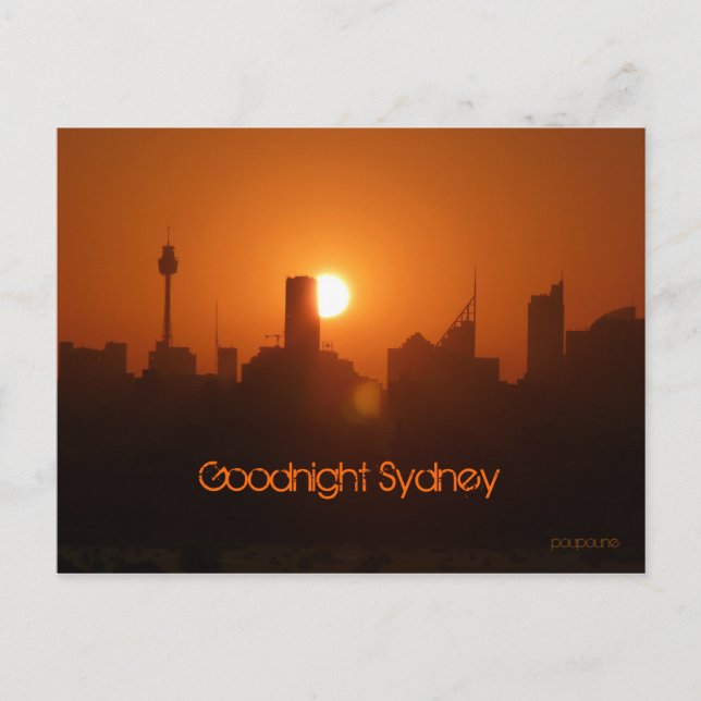 Goodnight Sydney Vykort (Framsida)