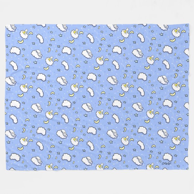 Goodnight Westies KiniArt Fleece Blanket (Framsidan (Horisontell))