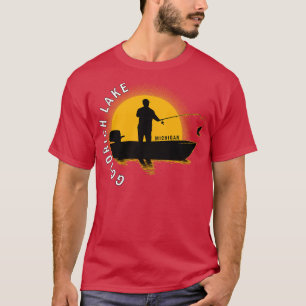Goodrich Sjö Fiske efter Michigan Sunrise T Shirt