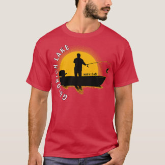 Goodrich Sjö Fiske efter Michigan Sunrise T Shirt