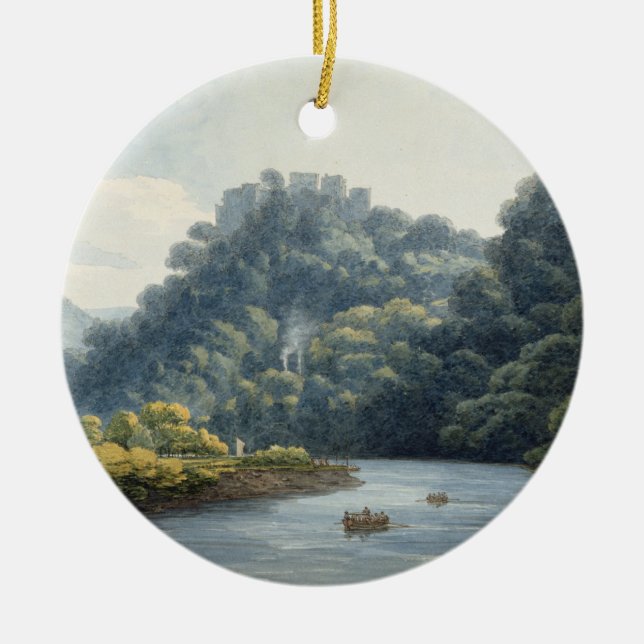 Goodrich slott på wyen (w/c, skriva & bläck, krita julgransprydnad keramik (Framsidan)