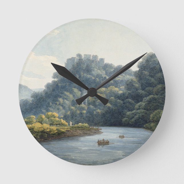 Goodrich slott på wyen (w/c, skriva & bläck, krita rund klocka (Framsida)