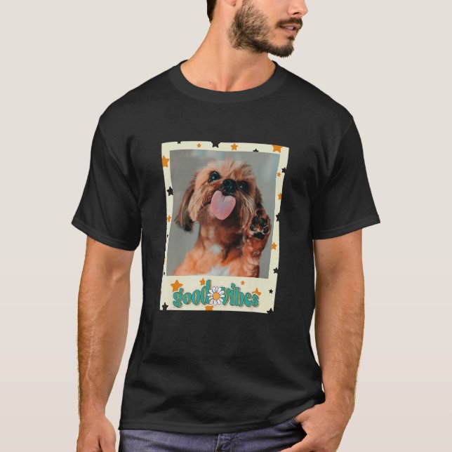 Goodvibes Shih Tzu Hund Pets and Animal Owners T Shirt (Framsida)