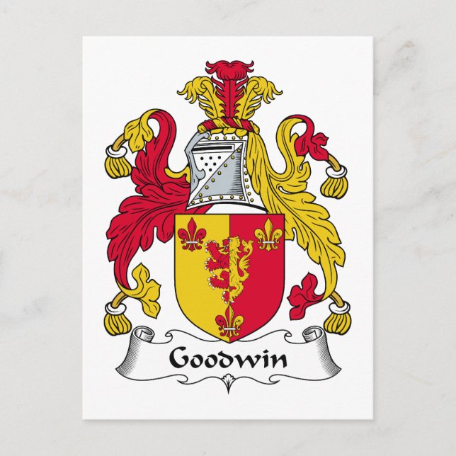 Goodwin Family Crest Vykort (Framsida)