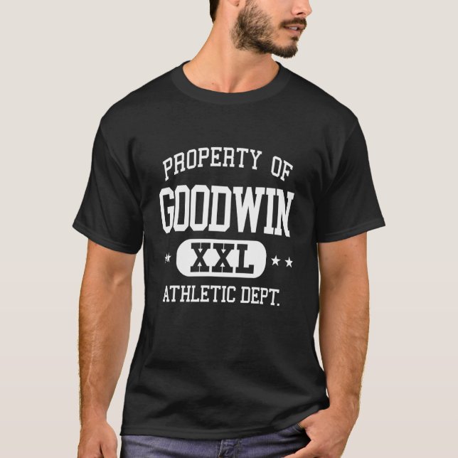 Goodwin Retro Athletic Egendom Dept 1 T Shirt (Framsida)