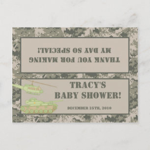 Goody Bag Topper ARMY ACU Camoflauge Digital Camo Inbjudan Vykort