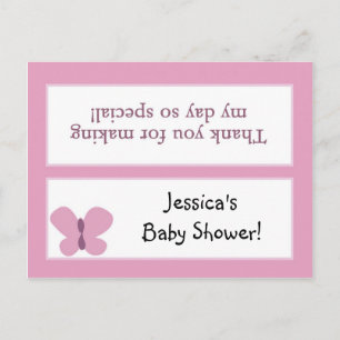 Goody Bag Toppers Sugar Plum Butterfly Inbjudan Vykort