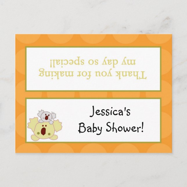 Goody Bag Toppers Tropical Slå Inbjudan Vykort (Framsida)