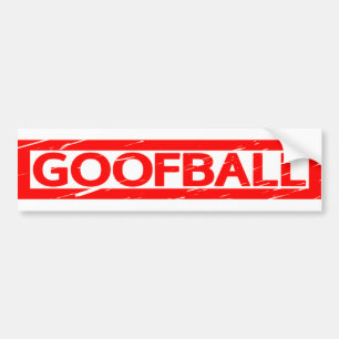 Goofball Frimärke Bildekal