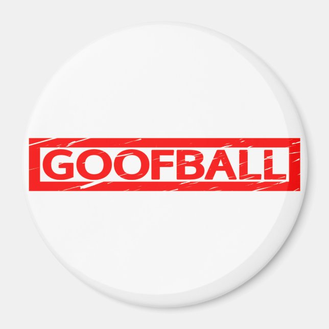 Goofball Frimärke Magnet (Framsidan)