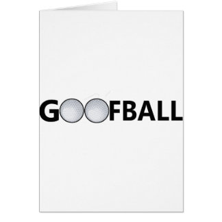 GoofballGolfball Hälsningskort