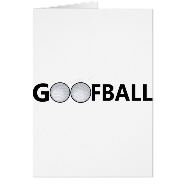 GoofballGolfball Hälsningskort (Framsidan)