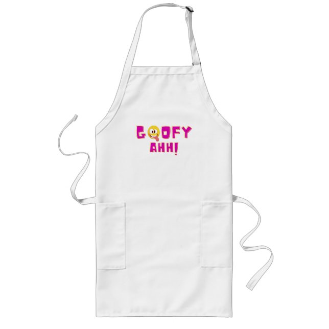 Goofy Ahh Apron Långt Förkläde (Framsidan)