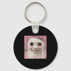Goofy Ahh Cat Meme Dank Cursed Weirdcore Cringey B Nyckelring