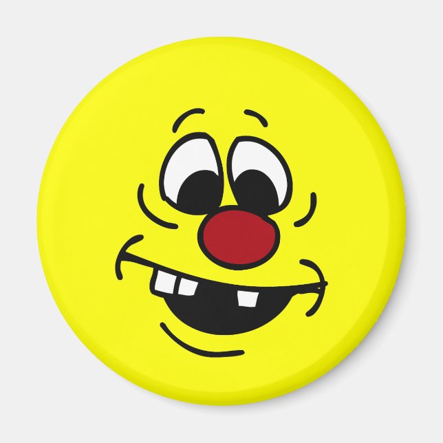 Goofy Ansikte Grumpey Magnet (Framsidan)