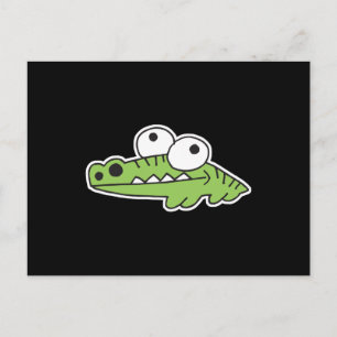 goofy baby alligator vykort