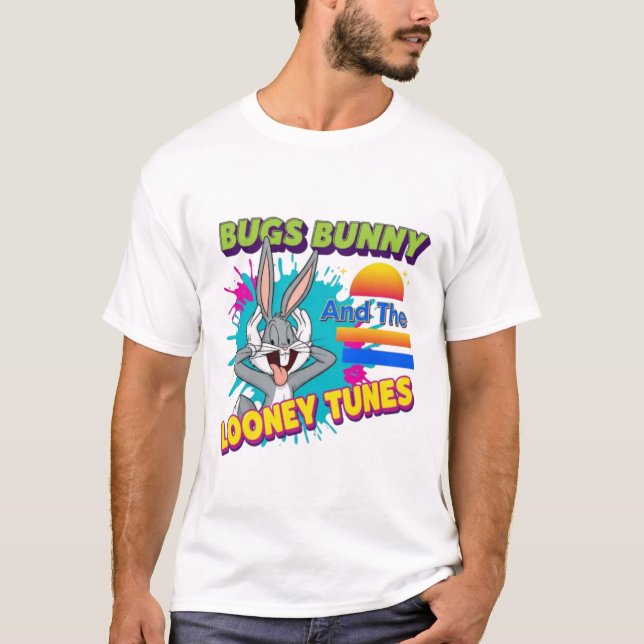 Goofy Bugs! Looney Tunes Character Design T Shirt (Framsida)