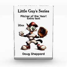 Goofy Cat Baseball Pitcher fem textområden