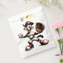 Goofy Cat Baseball Pitcher-Vind upp