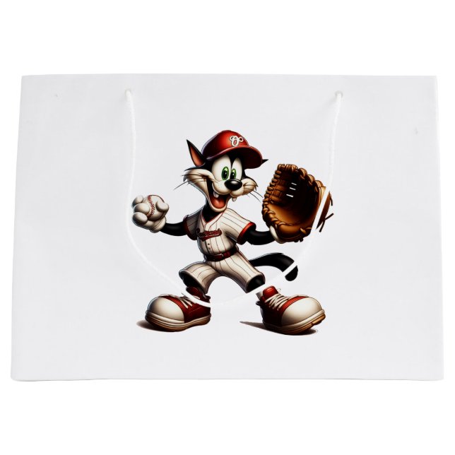 Goofy Cat Baseball Pitcher-Vind upp (Framsidan)