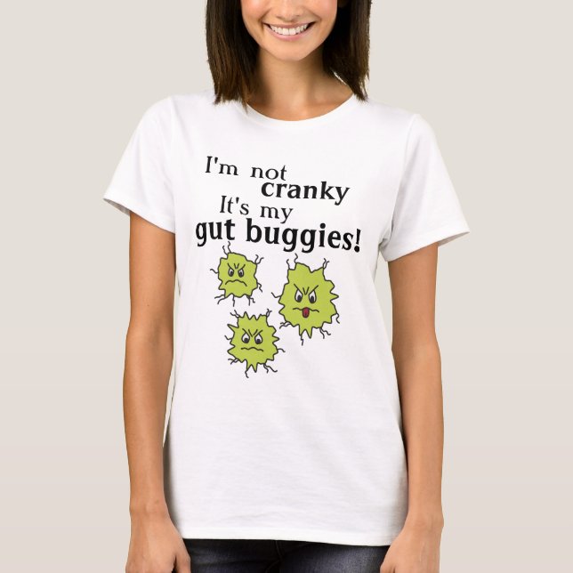 Goofy cranky gut buggies bacteria kryp magT T T Shirt (Framsida)