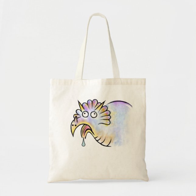 Goofy Dinosaur Triceratops Tote Bag Tygkasse (Framsidan)