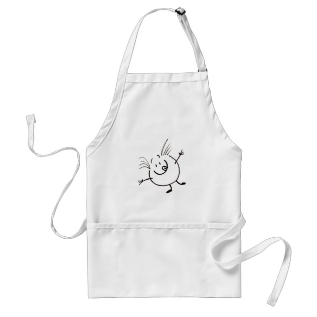 Goofy Doodle Guy Apron Förkläde (Framsidan)