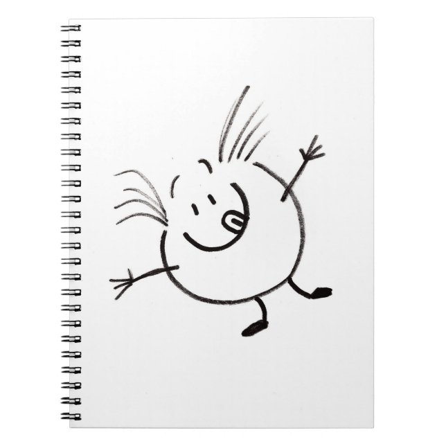 Goofy Doodle Guy Notebook Anteckningsbok (Framsidan)