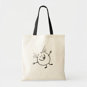 Goofy Doodle Guy Tote Bag Tygkasse