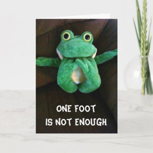 GOOFY FROG SÄGER BIRTHDAY COMPLIY KORT