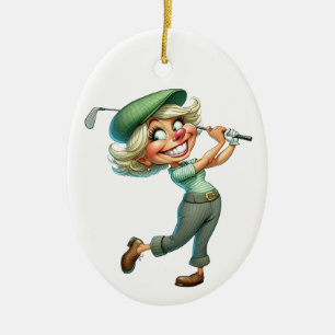 Goofy Golf Julgransprydnad Keramik