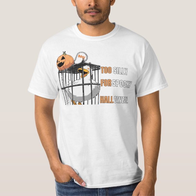 Goofy Goose Halloween-design - inte enbart Scary S T Shirt (Framsida)
