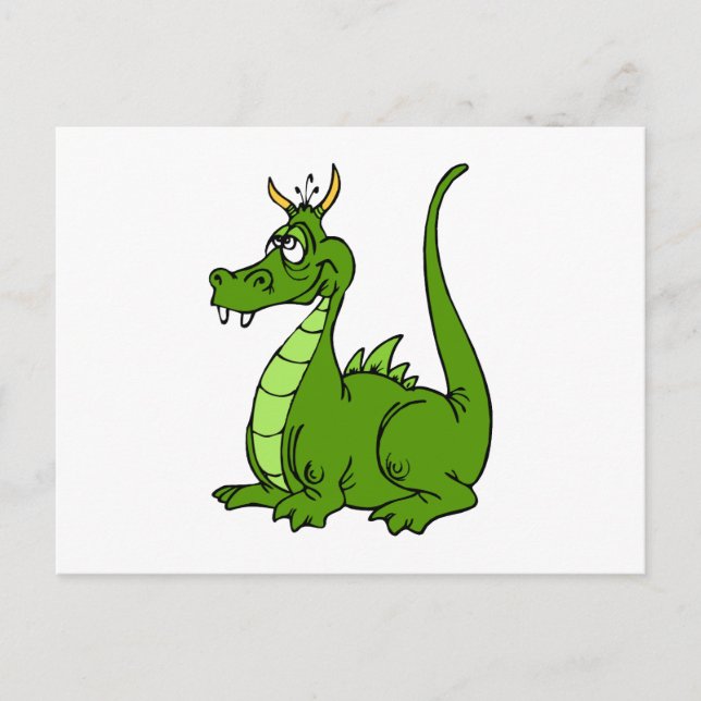 Goofy Grönt Dragon Vykort (Framsida)